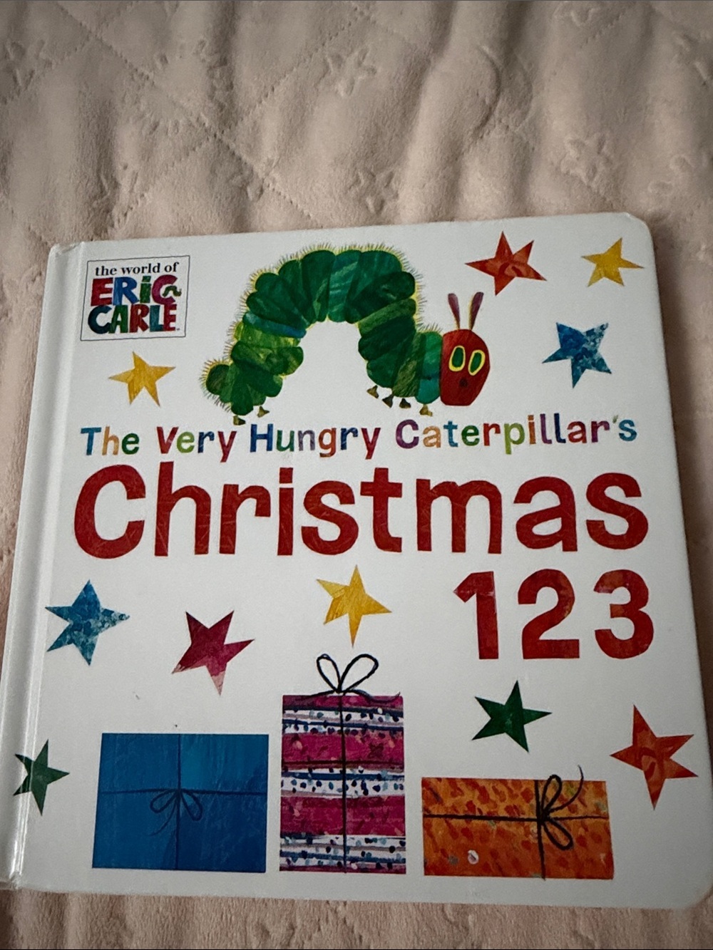 The Very Hungry Caterpillar's Christmas 123 Board Book for baby